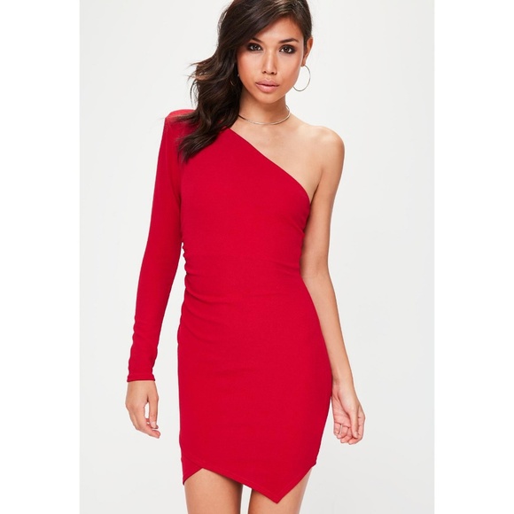 One Shoulder Ruched Dress - Picture 3 of 6